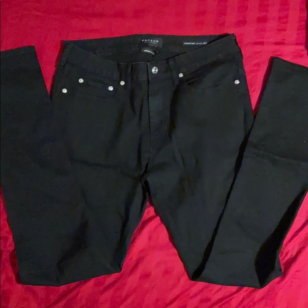 Black Pacsun Stacked Skinny Jeans 32x32